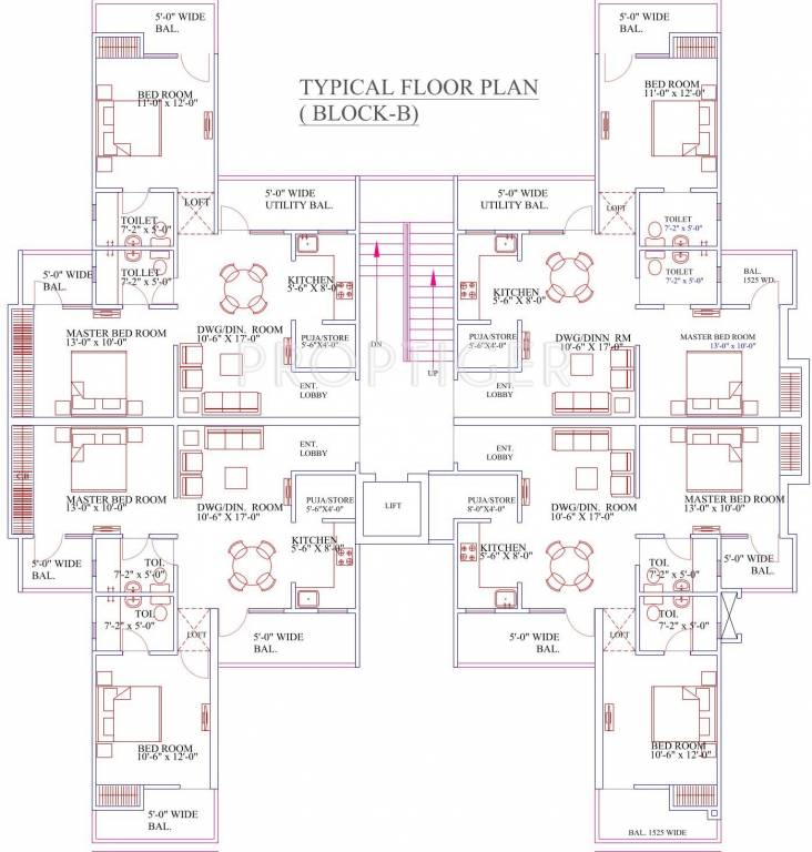 Images for Cluster Plan of Raison Crimson Floors
