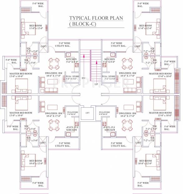 Images for Cluster Plan of Raison Crimson Floors