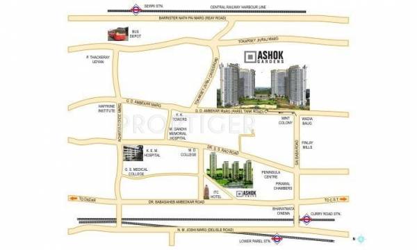 Images for Location Plan of Peninsula Land Ashok Gardens
