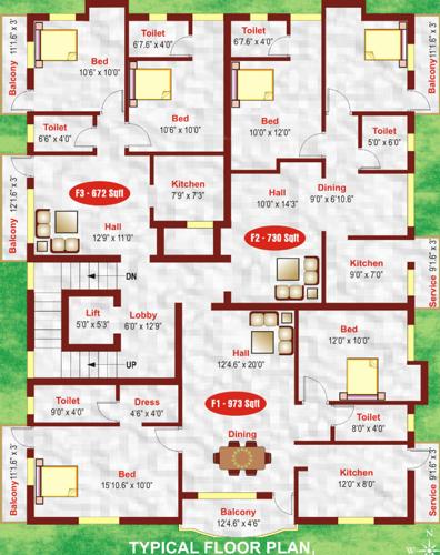 Images for Cluster Plan of Akshaya Kaveri Flats Images for Cluster Plan of Akshaya Kaveri Flats
