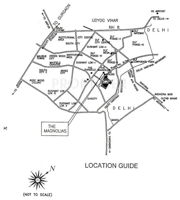Images for Location Plan of DLF Magnolias