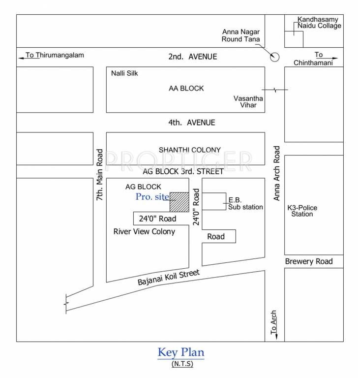 Images for Location Plan of Pushkar Divya Nilayam