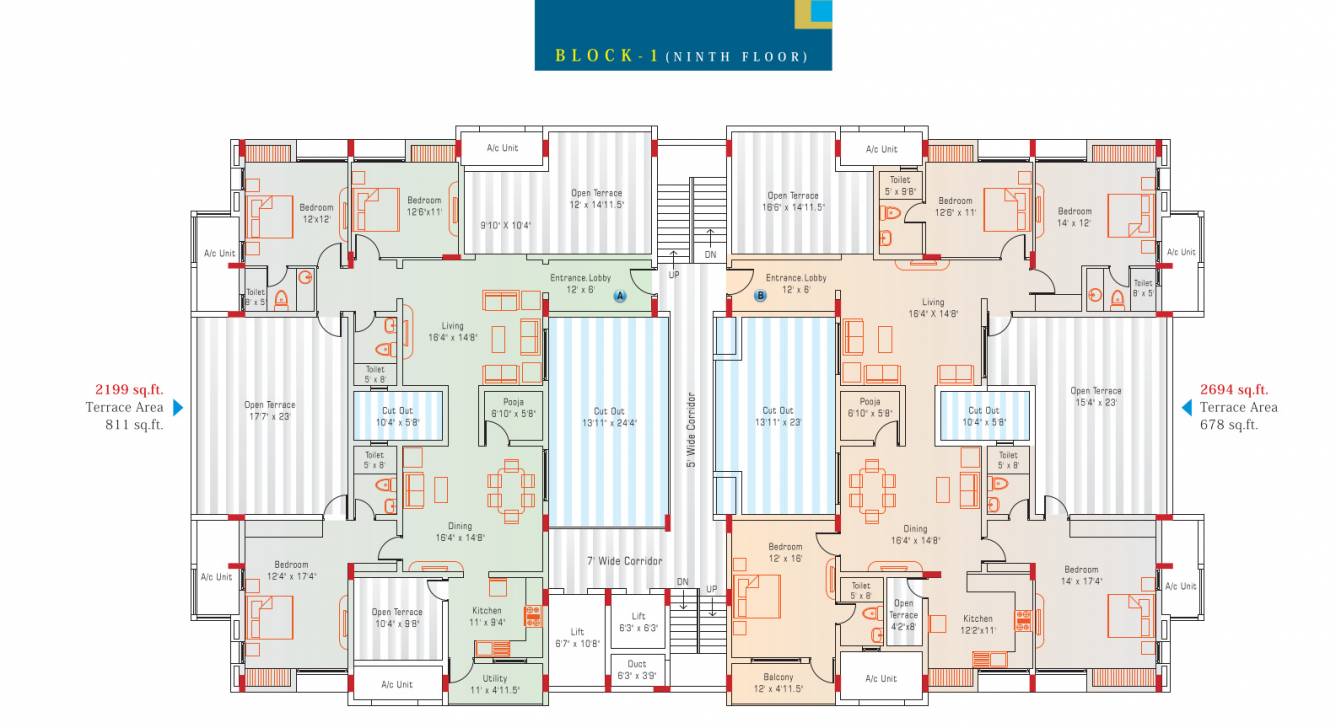  city square Cluster Plan
