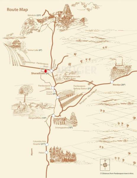 Sree Senior Homes Sharadindu Location Plan