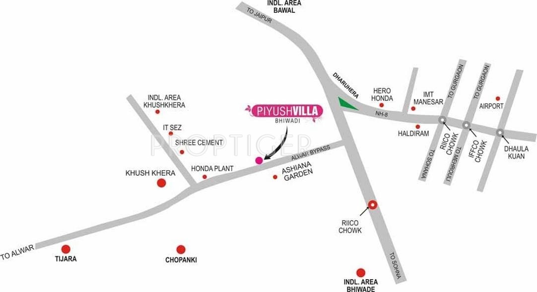 Images for Location Plan of Piyush Group Piyush Villa