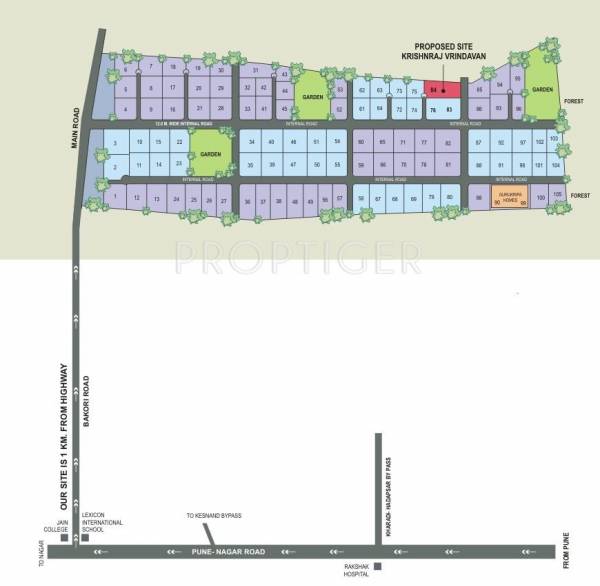  vrindavan Images for Location Plan of Krishnraj Vrindavan
