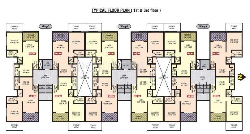  galaxy Wing A Cluster Plan