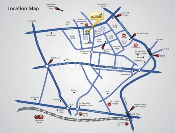 ND Landge Developers NestWorth Location Plan