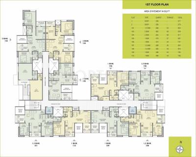  white-lily Tower 1 Cluster Plan