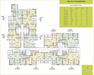  white-lily Tower 1 Cluster Plan