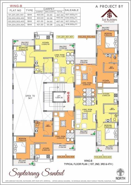 Images for Cluster Plan of Builders Saptarang Sankul