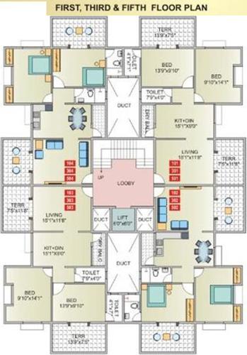 Images for Cluster Plan of Kohinoor Group Construction and Real Estate Saheels Residency
