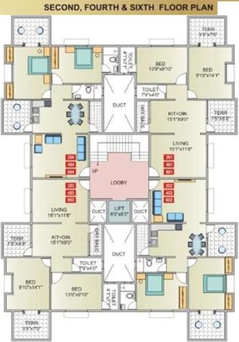 Images for Cluster Plan of Kohinoor Group Construction and Real Estate Saheels Residency