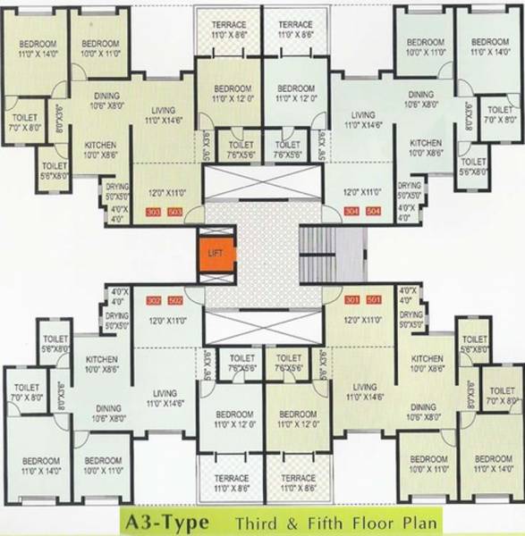 Images for Cluster Plan of GK Developers Dwarka Lords