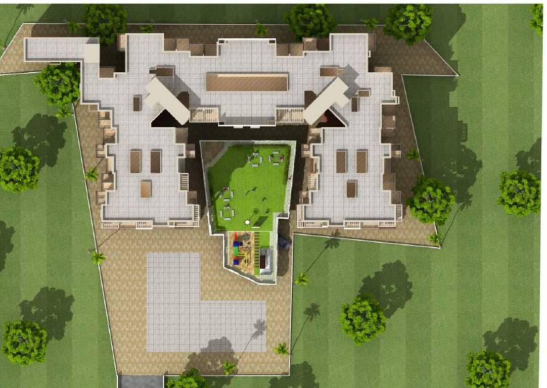 om paradise b and c wing Layout Plan