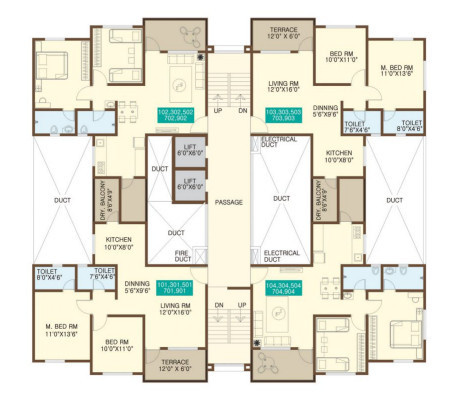  vanashree Tower A Cluster Plan