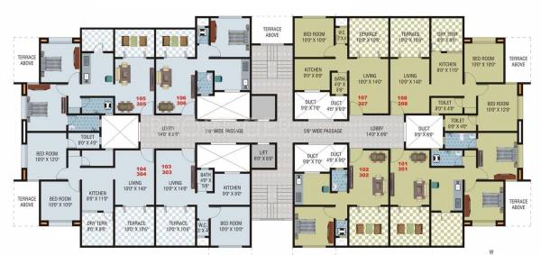  unnati-privilege Single Tower Cluster Plan