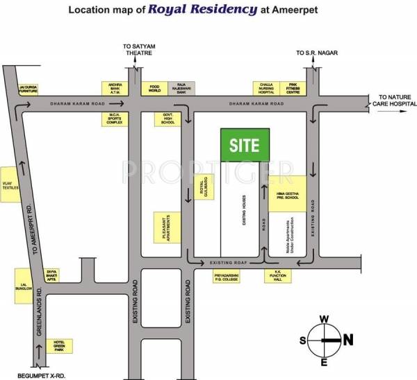 Location Plan Rooshna Constructions Royal Residency Location Plan