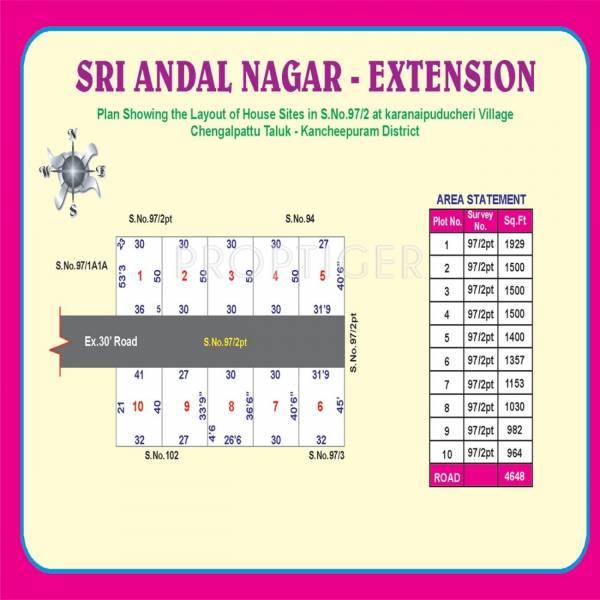 Images for Layout Plan of Vamanan Estates Sri Andal Nagar Extn