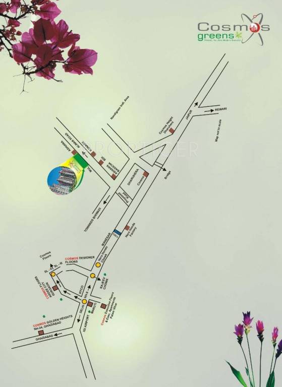 Cosmos Infra Engineering Jasmine Residency Location Plan