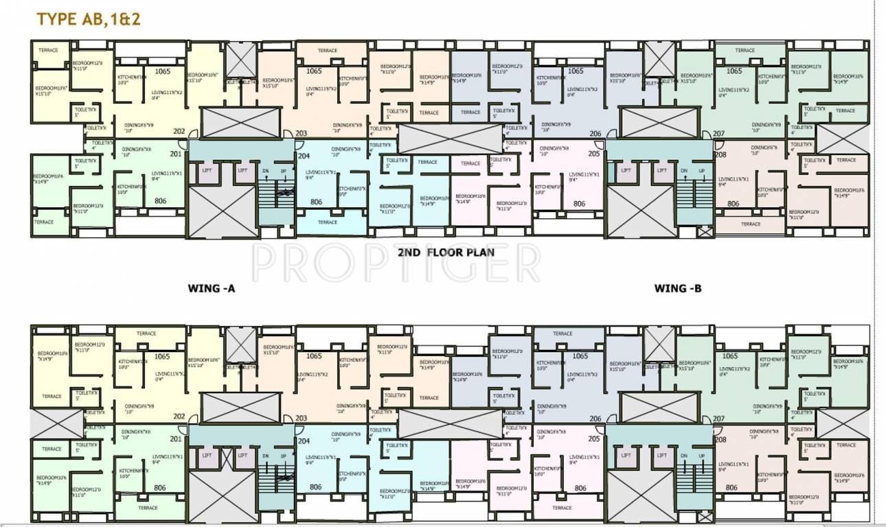 Images for Cluster Plan of National Meridian Apartments