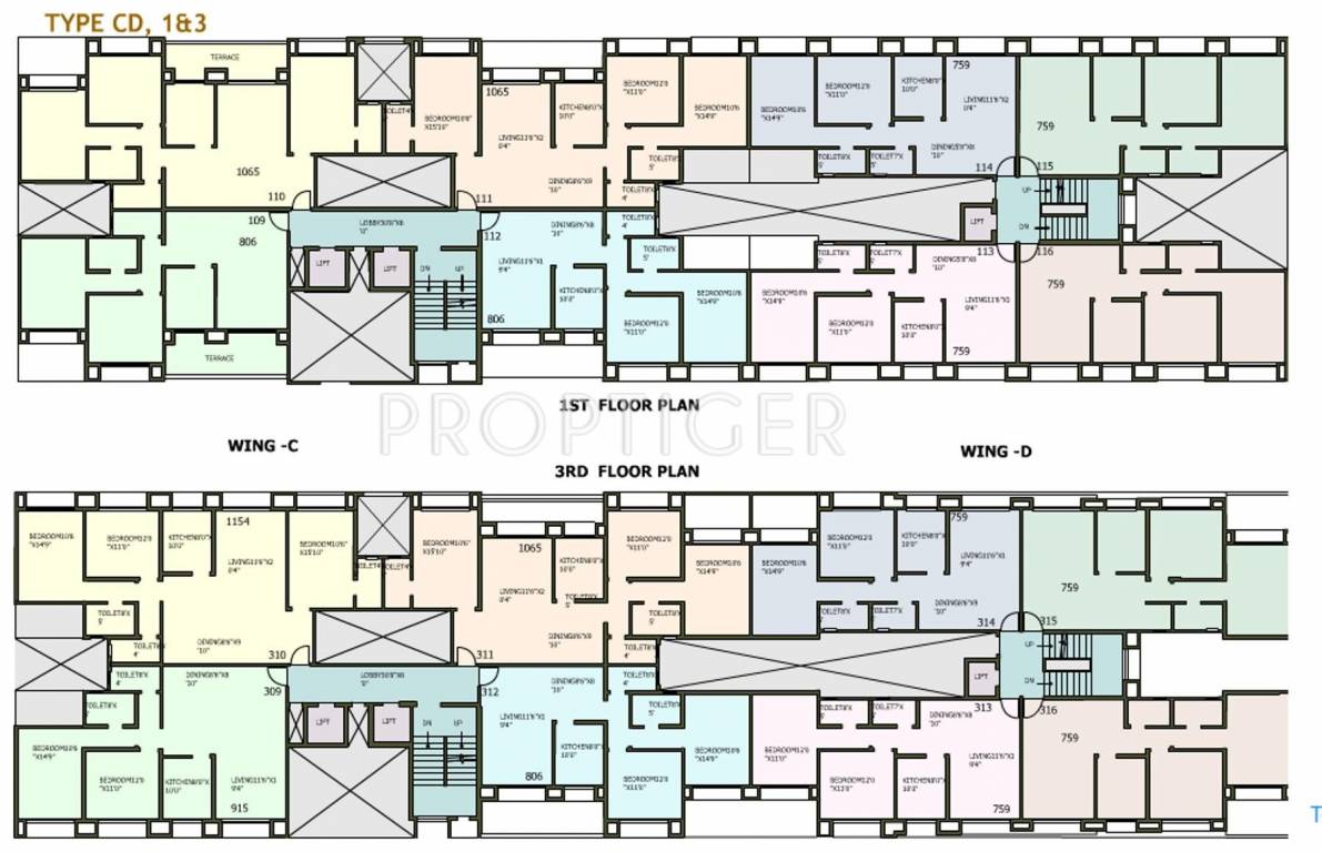 Images for Cluster Plan of National Meridian Apartments