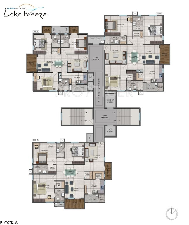Images for Cluster Plan of Aparna Hill Park Lake Breeze