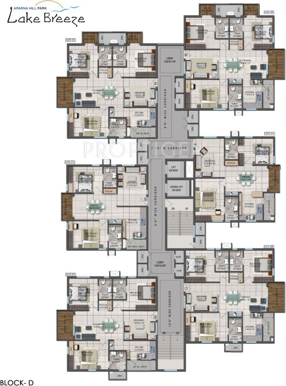 Images for Cluster Plan of Aparna Hill Park Lake Breeze