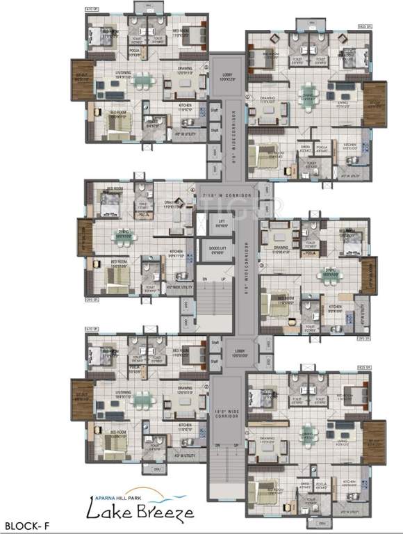 Images for Cluster Plan of Aparna Hill Park Lake Breeze