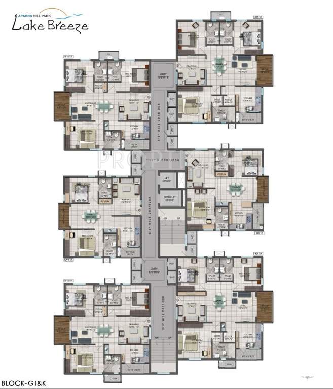 Images for Cluster Plan of Aparna Hill Park Lake Breeze