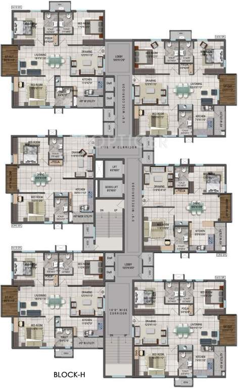 Images for Cluster Plan of Aparna Hill Park Lake Breeze