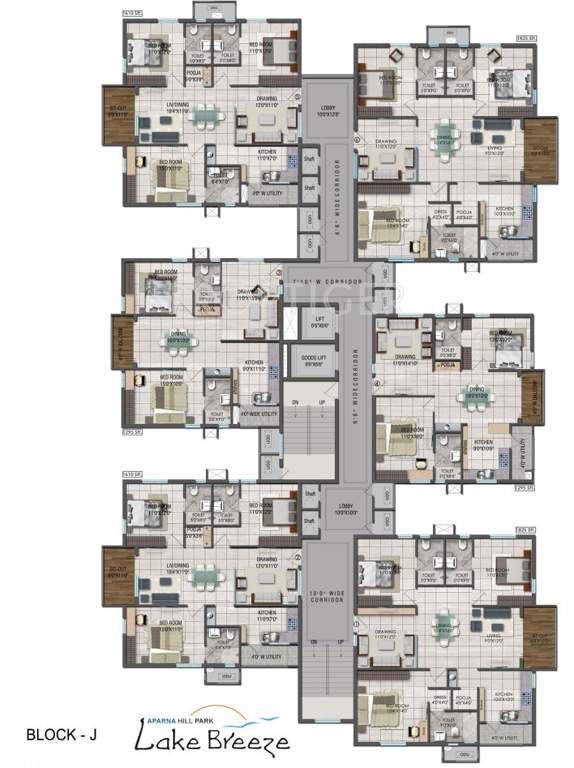 Images for Cluster Plan of Aparna Hill Park Lake Breeze
