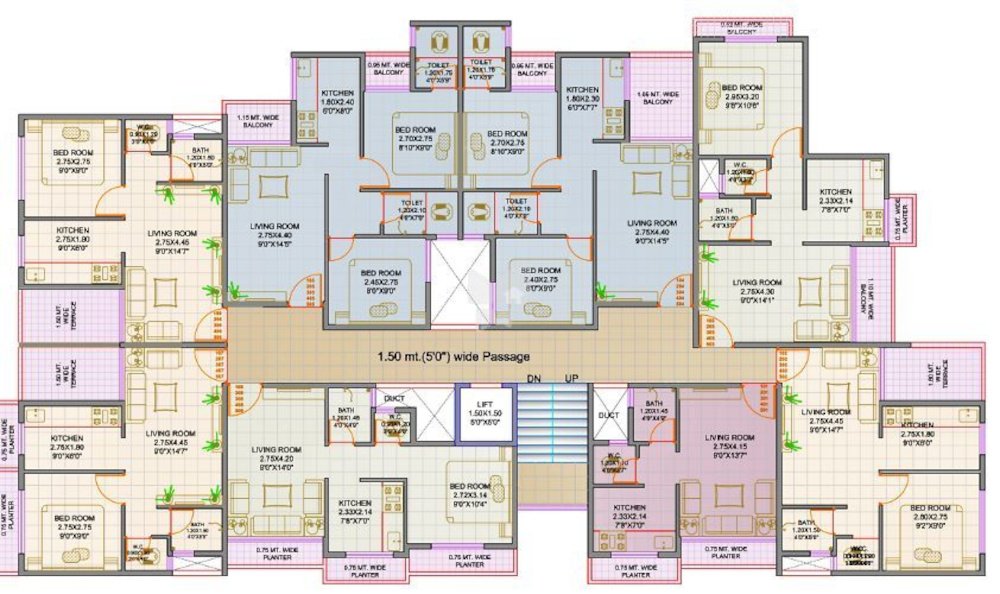  balaji park Tower A Cluster Plan