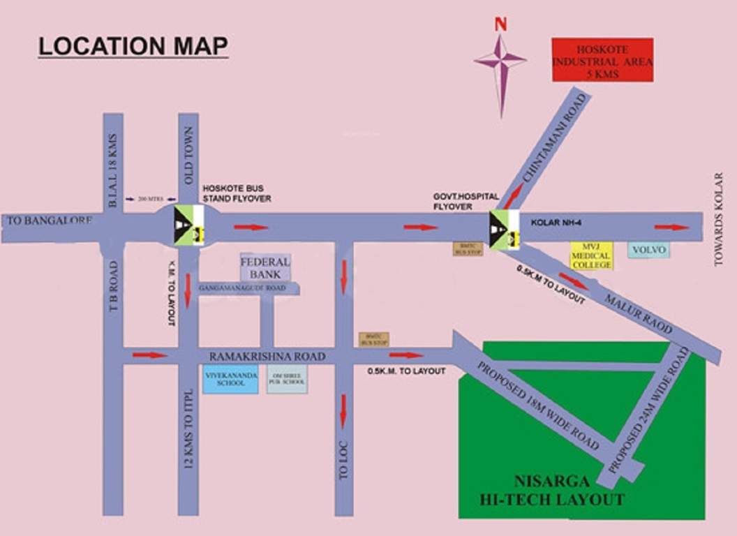  hi tech layout Location Plan