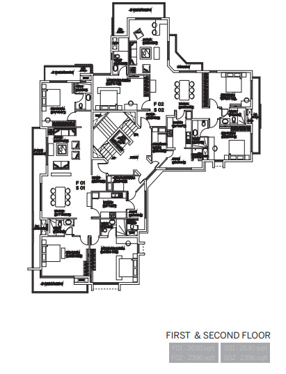  akasa apartment Cluster Plan