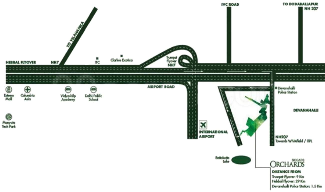 orchards value plus apartments Images for Location Plan of Brigade Orchards Value Plus Apartments