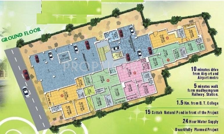  enclave Single Tower Cluster Plan