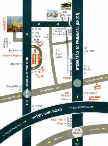 Images for Location Plan of LNR Sri Anjanadri Images for Location Plan of LNR Sri Anjanadri