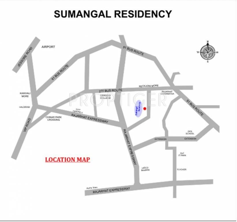 Images for Location Plan of 4Walls Sumangal Apartment