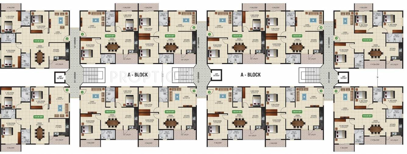  bloomfields Tower A1 Cluster Plan