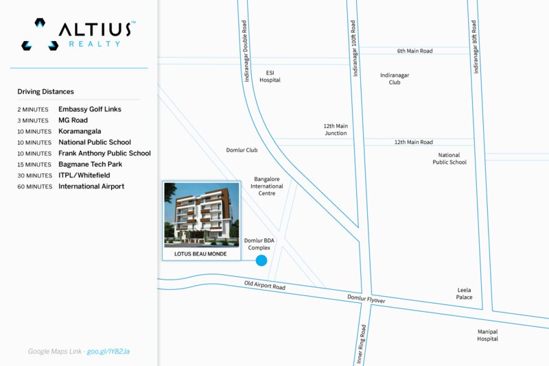 beau monde Location Plan