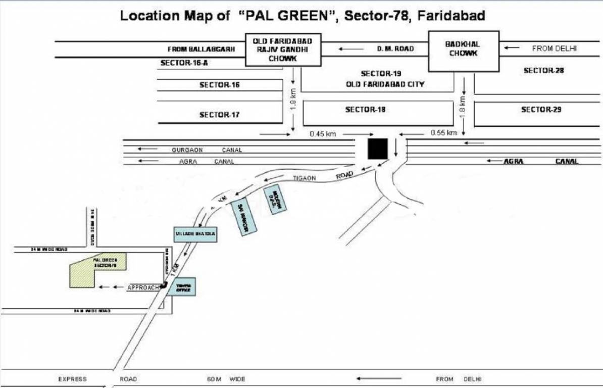  pal greens Location Plan