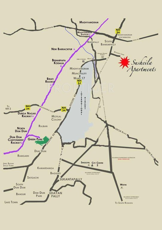 Master Properties Susheila Apartments Location Plan