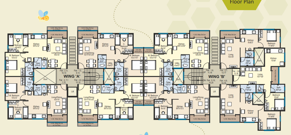  manomay dream home Tower A Cluster Plan