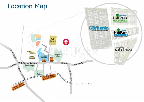 Images for Location Plan of Aparna HillPark Gardenia