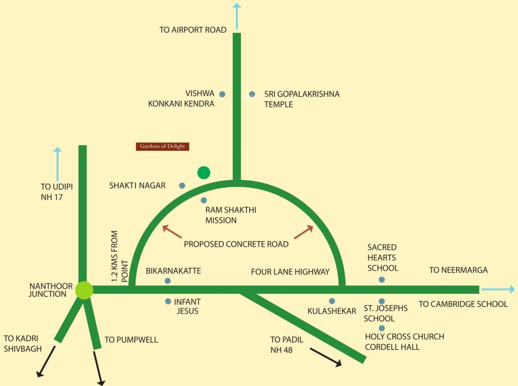  gardens of delight Location Plan