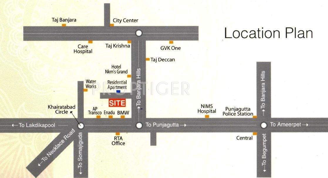 KPC Krishnaveni Location Plan