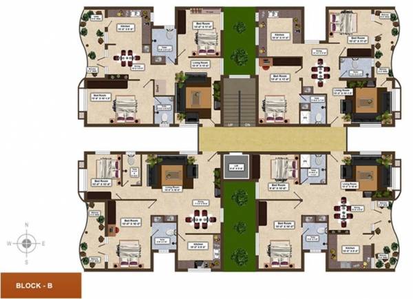  modern-monte-vue Cluster Plan