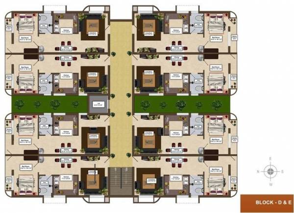  modern-monte-vue Cluster Plan