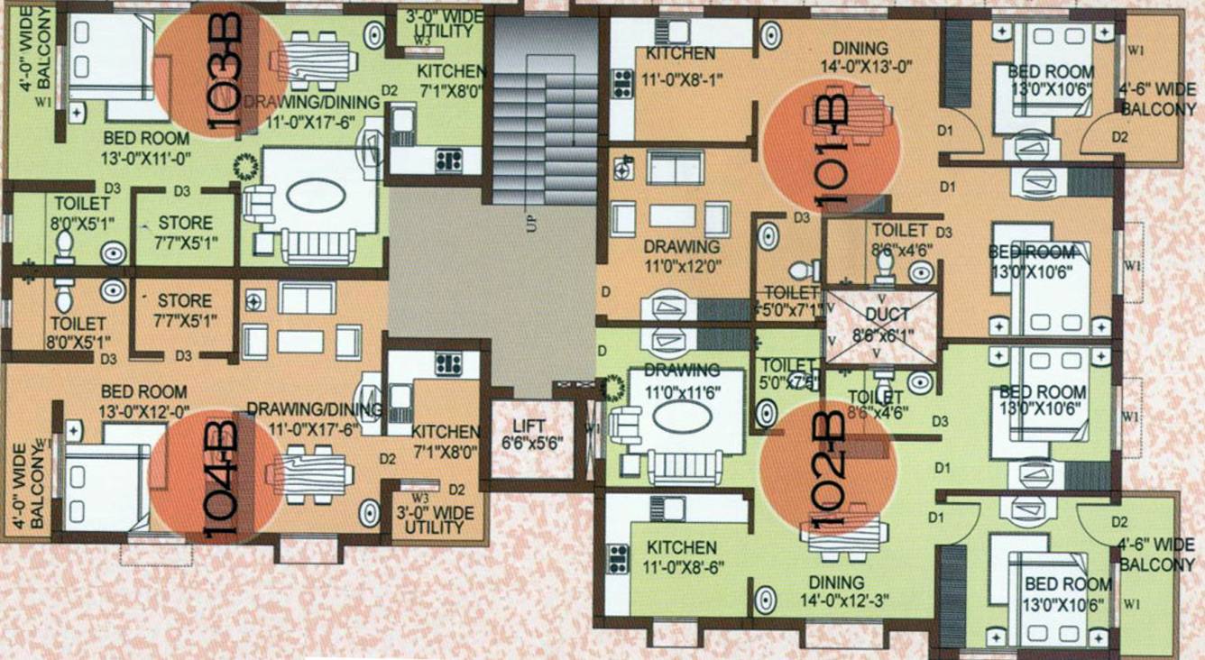 Images for Cluster Plan of Dream Home Orchid Residency